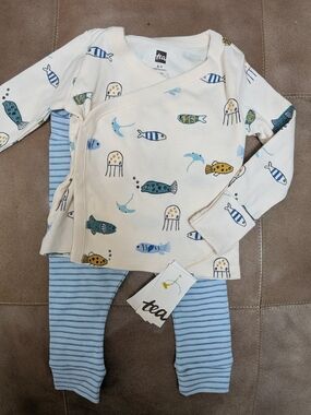 Tea Collection NWT Fish Set 6-9m